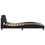 Estructura de cama con cabecero de terciopelo negro 120x200 cm de , Camas y somieres - Ref: Foro24-373154, Precio: 137,23 €, ...