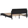Estructura de cama con cabecero de terciopelo negro 120x200 cm de , Camas y somieres - Ref: Foro24-373154, Precio: 137,23 €, ...