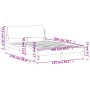 Estructura cama cabecero cuero sintético negro blanco 120x200cm de , Camas y somieres - Ref: Foro24-373163, Precio: 168,08 €,...