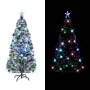 Árbol de Navidad preiluminado con soporte y LED fibra óptica 150 cm en Decoración Festiva y Estacional | Comprar online en Foru.