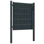 Anthrazitgraues Zauntor aus PVC und Stahl, 100 x 81 cm von vidaXL, Gartentore - Ref: Foro24-145232, Preis: 128,10 €, Rabatt: %
