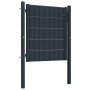 Puerta de valla de PVC y acero gris antracita 100x81 cm de vidaXL, Puertas de jardín - Ref: Foro24-145232, Precio: 130,01 €, ...