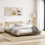 Estructura de cama con cabecero de tela color crema 160x200 cm de , Camas y somieres - Ref: Foro24-373210, Precio: 189,44 €, ...