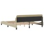 Estructura de cama con cabecero de tela color crema 160x200 cm de , Camas y somieres - Ref: Foro24-373210, Precio: 189,44 €, ...