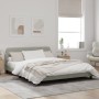 Estructura de cama con cabecero terciopelo gris claro 160x200cm de , Camas y somieres - Ref: Foro24-373212, Precio: 166,98 €,...