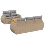 Juego de sofás jardín con cojines 6 pzas ratán sintético beige de , Conjuntos de jardín - Ref: Foro24-3224890, Precio: 417,75...