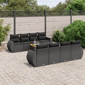 Set de sofás de jardín 8 piezas y cojines ratán sintético negro de , Conjuntos de jardín - Ref: Foro24-3257252, Precio: 590,2...