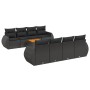 Set de sofás de jardín 8 piezas y cojines ratán sintético negro de , Conjuntos de jardín - Ref: Foro24-3257252, Precio: 590,2...