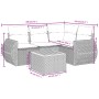 Set de muebles de jardín 5 pzas y cojines ratán sintético negro de , Conjuntos de jardín - Ref: Foro24-3257315, Precio: 359,1...