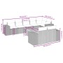Set de muebles de jardín 9 pzas y cojines ratán sintético gris de , Conjuntos de jardín - Ref: Foro24-3257866, Precio: 626,77...