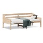 Sofá cama de madera maciza de pino 75x190 cm de , Camas y somieres - Ref: Foro24-842842, Precio: 121,24 €, Descuento: %