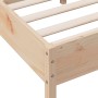 Estructura de cama con cabecero madera maciza pino 140x200 cm de , Camas y somieres - Ref: Foro24-842750, Precio: 116,33 €, D...