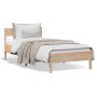Estructura de cama con cabecero madera maciza pino 90x190 cm de , Camas y somieres - Ref: Foro24-842778, Precio: 85,08 €, Des...