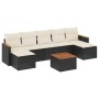 Set de sofás de jardín 8 piezas y cojines ratán sintético negro de , Conjuntos de jardín - Ref: Foro24-3226238, Precio: 392,2...
