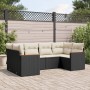 Set de sofás de jardín 6 piezas y cojines ratán sintético negro de , Conjuntos de jardín - Ref: Foro24-3226259, Precio: 361,7...