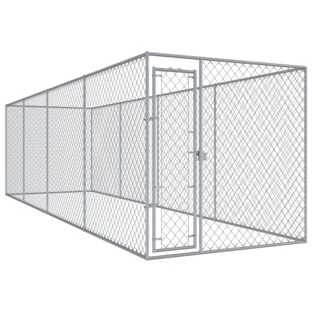 Perrera de exterior 760x192x185 cm de vidaXL, Casetas y cercados para perros - Ref: Foro24-145030, Precio: 490,09 €, Descuent...