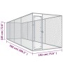 Perrera de exterior 760x192x185 cm de vidaXL, Casetas y cercados para perros - Ref: Foro24-145030, Precio: 490,09 €, Descuent...