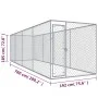 Perrera de exterior 760x192x185 cm de vidaXL, Casetas y cercados para perros - Ref: Foro24-145030, Precio: 482,35 €, Descuent...