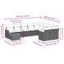 Set de sofás de jardín 10 pzas cojines ratán sintético negro de , Conjuntos de jardín - Ref: Foro24-3226315, Precio: 535,74 €...