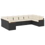 Set de sofás de jardín 10 pzas cojines ratán sintético negro de , Conjuntos de jardín - Ref: Foro24-3226322, Precio: 547,89 €...