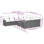 Set de sofás de jardín 11 pzas y cojines ratán sintético negro de , Conjuntos de jardín - Ref: Foro24-3226343, Precio: 586,18...