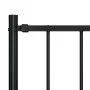 Black powder coated steel fence panel and posts 1.7x1 m by vidaXL, fence panels - Ref: Foro24-145210, Price: 52,28 €, Discoun...