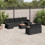 Set de sofás de jardín 10 pzas cojines ratán sintético negro de , Conjuntos de jardín - Ref: Foro24-3226405, Precio: 570,61 €...