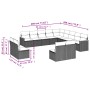 Set sofás de jardín con cojines 13 pzas ratán sintético beige de , Conjuntos de jardín - Ref: Foro24-3226485, Precio: 828,28 ...