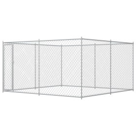 Perrera de exterior 383x383x185 cm de vidaXL, Casetas y cercados para perros - Ref: Foro24-145028, Precio: 356,22 €, Descuent...