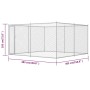 Perrera de exterior 383x383x185 cm de vidaXL, Casetas y cercados para perros - Ref: Foro24-145028, Precio: 356,22 €, Descuent...