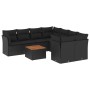 Set de sofás de jardín 8 piezas y cojines ratán sintético negro de , Conjuntos de jardín - Ref: Foro24-3255859, Precio: 584,3...