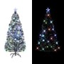 Árbol de Navidad preiluminado con soporte y LED fibra óptica 180 cm en Decoración Festiva y Estacional | Comprar online en Foru.
