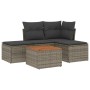Juego de sofás jardín con cojines 5 pzas ratán sintético gris de , Conjuntos de jardín - Ref: Foro24-3255920, Precio: 279,49 ...