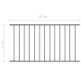 Panel valla acero recubrimiento polvo gris antracita 1,7x0,75m de vidaXL, Paneles de vallas - Ref: Foro24-145221, Precio: 41,...