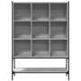 Estantería madera de ingeniería gris Sonoma 102x30x141,5 cm en Librerías y estanterías | Comprar online en Foru.es