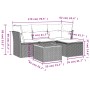 Set de muebles de jardín 5 pzas y cojines ratán sintético negro de , Conjuntos de jardín - Ref: Foro24-3255936, Precio: 313,7...