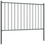 Zaunelement und Stahlpfosten, grau pulverbeschichtet, 1,7 x 1,25 m von vidaXL, Zaunpaneele - Ref: Foro24-145214, Preis: 62,67...