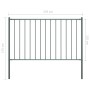 Panel valla y postes acero recubrimiento polvo gris 1,7x1,25m de vidaXL, Paneles de vallas - Ref: Foro24-145214, Precio: 61,9...