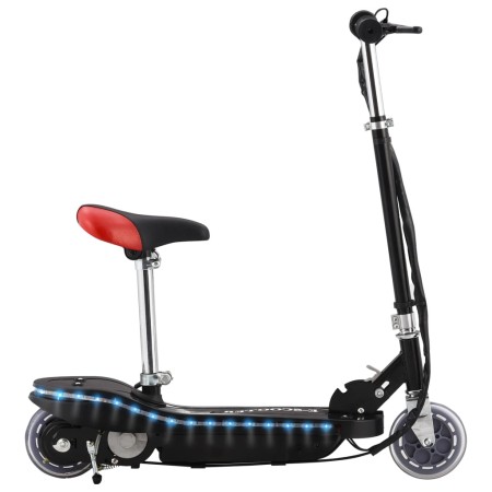 Patinete eléctrico con asiento y LED 120 W negro de vidaXL, Patinetes - Ref: Foro24-91962, Precio: 129,69 €, Descuento: %