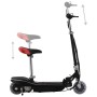 Patinete eléctrico con asiento y LED 120 W negro de vidaXL, Patinetes - Ref: Foro24-91962, Precio: 129,69 €, Descuento: %