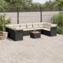 Set de sofás de jardín 11 pzas y cojines ratán sintético negro de , Conjuntos de jardín - Ref: Foro24-3256161, Precio: 630,97...