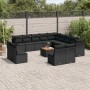 Set sofás de jardín 14 pzas con cojines ratán sintético negro de , Conjuntos de jardín - Ref: Foro24-3256265, Precio: 865,05 ...