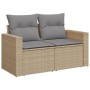 Juego de sofás jardín con cojines beige mezcla 7 pzas ratán PE de , Conjuntos de jardín - Ref: Foro24-3256472, Precio: 462,07...