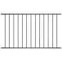 Panel de valla de acero con recubrimiento polvo negro 1,7x1,25m de vidaXL, Paneles de vallas - Ref: Foro24-145220, Precio: 44...