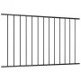 Panel de valla de acero con recubrimiento polvo negro 1,7x1,25m de vidaXL, Paneles de vallas - Ref: Foro24-145220, Precio: 44...