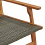Sillas de Jardín con Mesa 3 pcs Gris Madera de Acacia Sólida en Sillas de jardín | Comprar online en Foru.es