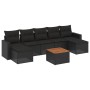 Set de sofás de jardín 8 piezas y cojines ratán sintético negro de , Conjuntos de jardín - Ref: Foro24-3256580, Precio: 467,9...