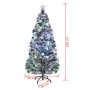 Árbol de Navidad preiluminado con soporte y LED fibra óptica 180 cm en Decoración Festiva y Estacional | Comprar online en Foru.