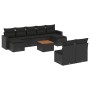 Set de sofás de jardín 10 pzas cojines ratán sintético negro de , Conjuntos de jardín - Ref: Foro24-3256650, Precio: 587,42 €...