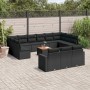 Set sofás de jardín 14 pzas con cojines ratán sintético negro de , Conjuntos de jardín - Ref: Foro24-3256692, Precio: 870,34 ...